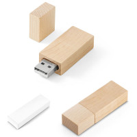 Clé usb personnalisée bois gravée