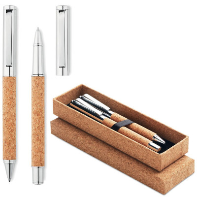 Parure stylo liège personnalisé