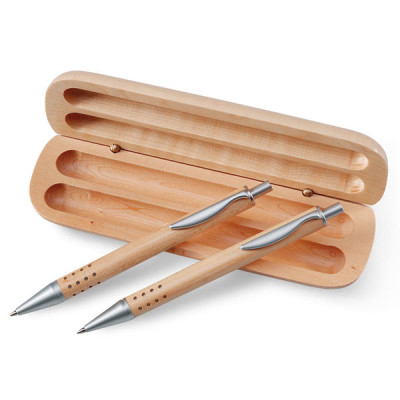 Parure stylo personnalisé en bois